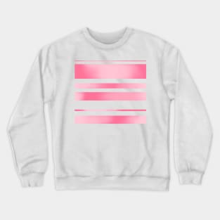 Pink Watercolour Stripes Crewneck Sweatshirt